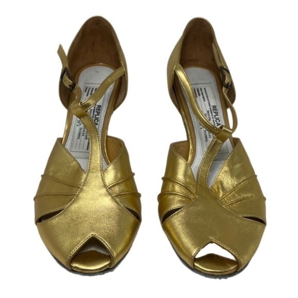 Maison Margiela Gold Heels - Picture 1 of 10